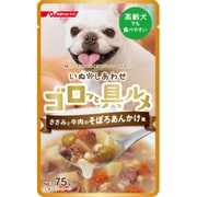 ゴロッと具ルメ レトルト ささみと牛肉のそぼろあんかけ風 75g [ドッグフード ウェットタイプ 高齢犬向け]