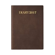 ビジネスダイアリー 2017年 1月・月曜始まり ウィークリー 茶色 ニ-12-17