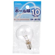 ミニボール球 G40 E12 110V 10W クリア LB-G4210-C