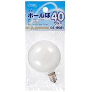 ミニボール球 G50 E12 40W ホワイト LB-G5240-W