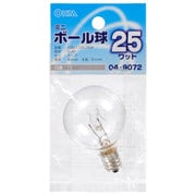 ミニボール球 G40 E12 25W クリア LB-G4225-C
