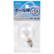 ミニボール球 G40 E12 40W クリア LB-G4240-C