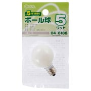 長寿命ボール球 G30 E12 110V 5W ホワイト LB-G3205-WLL