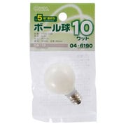 長寿命ボール球 G30 E12 110V 10W ホワイト LB-G3210-WLL