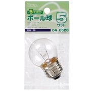 長寿命ボール球 G40 E26 110V 5W クリア LB-G4605-CLL