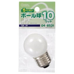 長寿命ボール球 G40 E26 110V 10W ホワイト LB-G4610-WLL