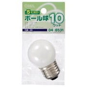 長寿命ボール球 G40 E26 110V 10W ホワイト LB-G4610-WLL