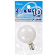 ボール球 G40 E12 110V 10W 白 LB-G4210-W