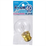 ピン式ボール球 G50 B22D 110V 40W クリア LB-G5B40-C