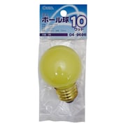 白熱電球 ミニボール球 E26口金 100～110V 10W イエロー LB-G5610-Y