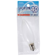 白熱電電球 シャンデリア球 E17口金 100~110V 40W フロスト LB-C2740-F