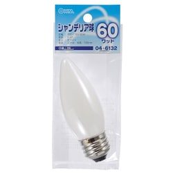 白熱電電球 E26口金 100～110V 60W ホワイト シャンデリア球 C37 E26 60W WH