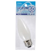 白熱電電球 E26口金 100~110V 60W ホワイト シャンデリア球 C37 E26 60W WH