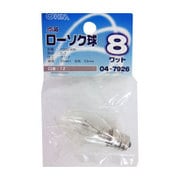 点滅ローソク球 E12/8W クリア LB-C7208TE-C