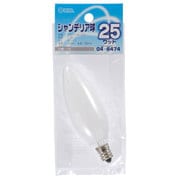 白熱電球 シャンデリア球 100~110V E12口金 25W ホワイト LB-C2225-W