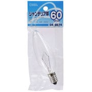 白熱電球 シャンデリア球 100~110V E14口金 60W クリア LB-C2460-C