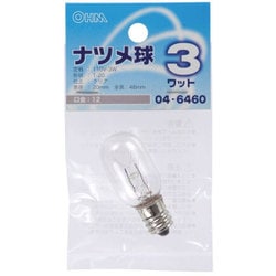 ナツメ球 T20 E12 110V 3W クリア LB-T0203-C