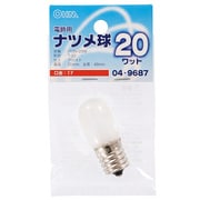 ナツメ球 T20 E17 110V 20W フロスト LB-T0720-F