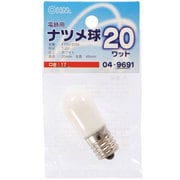ナツメ球 T20 E17 110V 20W 白 LB-T0720-W