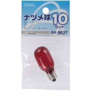 ナツメ球 T20 E12 110V 10W 赤 LB-T0210-CR