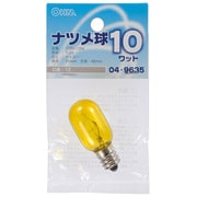 ナツメ球 T20 E12 110V 10W 黄 LB-T0210-CY