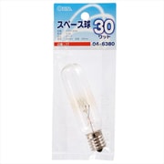 スペース球 T24 E17 30W クリア LB-TS4730-C