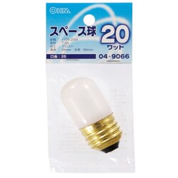 スペース球 T26 E26 110V 20W フロスト LB-T6620-F
