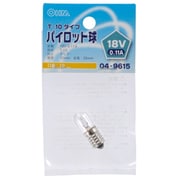 表示灯用 T10 E10 18V 0.11A パイロット球 LB-P1118V