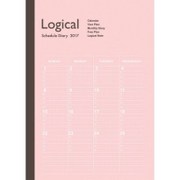 2017年版 ロジカルダイアリー A6 月間 ノートタイプ 2016年12月始まり 日曜始まり ピンク NS-A602-17AP