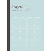2017年版 ロジカルダイアリー A6 月間 ノートタイプ 2016年12月始まり 日曜始まり ブルー NS-A602-17AB