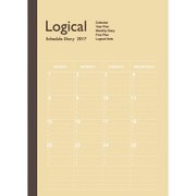 2017年版 ロジカルダイアリー A6 月間 ノートタイプ 2016年12月始まり 日曜始まり イエロー NS-A602-17AY