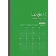 2017年版 ロジカルダイアリー B5 月間 ノートタイプ 2016年12月始まり 日曜始まり グリーン NS-B502-17BG