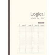 2017年版 ロジカルダイアリー A6 週間バーチカル 1月始まり 日曜始まり ホワイト NS-A603-17BW