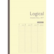 2017年版 ロジカルダイアリー A6 週間バーチカル 1月始まり 日曜始まり イエロー NS-A603-17BY
