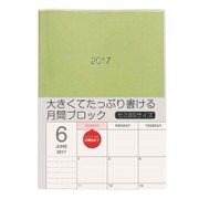2017年手帳 ノートダイアリー B5 月間 ブロック 2016年10月始まり 日曜始まり NS-002-17G