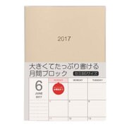 2017年手帳 ノートダイアリー B5 月間 ブロック 2016年10月始まり 日曜始まり NS-002-17W