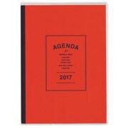 2017年手帳 ノートダイアリー A6 月間 ブロック 2016年10月始まり オレンジ NS-A601-17OR