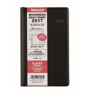 2017年手帳 デイリービジネスダイアリー 月別 月間/週間レフト+横罫 月曜始まり ブラック BU-001M-17D