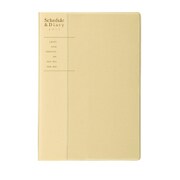 カラーインデックス手帳 A5 薄型 月曜始まり クリーム SH916B