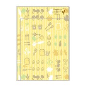 家族手帳L A5薄型 日曜始まり キッチン/イエロー SH919A