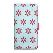 RK-LCC11C [iPhone 7用 Flip Leather Case クラフトデザインケース グリーン/ピンク]
