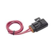 防水平型ヒューズホルダー DC12V・200W/DC24V・400W 15A(MAX)防水性能IPX4相当 2889