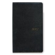 アポイント手帳 2017年1月始まり アポイント APPOINT DIARY PREMIUM 本革 1週間＋横罫 手帳サイズ ブラック E1603