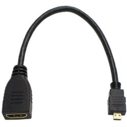 ヨドバシ.com - アイネックス ainex HDMI-HDMIマイクロ変換ケーブル 15cm ブラック AMC-UHD 通販【全品無料配達】