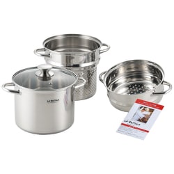 落合務 IH200V対応スチーム＆パスタポット 20cm LB-177