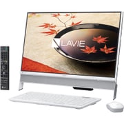 LAVIE Desk All-in-one DA370/23.8型ワイド/Celeron-3855U(1.6GHz)/HDD:1TB/メモリ:4GB/DVDスーパーマルチ/Windows 10 Home 64ビット/Office Personal Premium プラス Office 365 サービス/ホワイト PC-DA370FAW