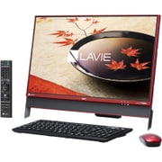 LAVIE Desk All-in-one DA370/23.8型ワイド/Celeron-3855U(1.6GHz)/HDD:1TB/メモリ:4GB/DVDスーパーマルチ/Windows 10 Home 64ビット/Office Personal Premium プラス Office 365 サービス/レッド PC-DA370FAR