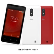LTE対応 Android 6.0搭載 4インチ SIMフリースマートフォン g06 背面カバー ホワイト付
