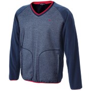 GKWJ1613W [ストレッチVネックプルオーバー Lサイズ ネイビー]