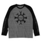 ラグランロングスリーブTシャツ グレー M